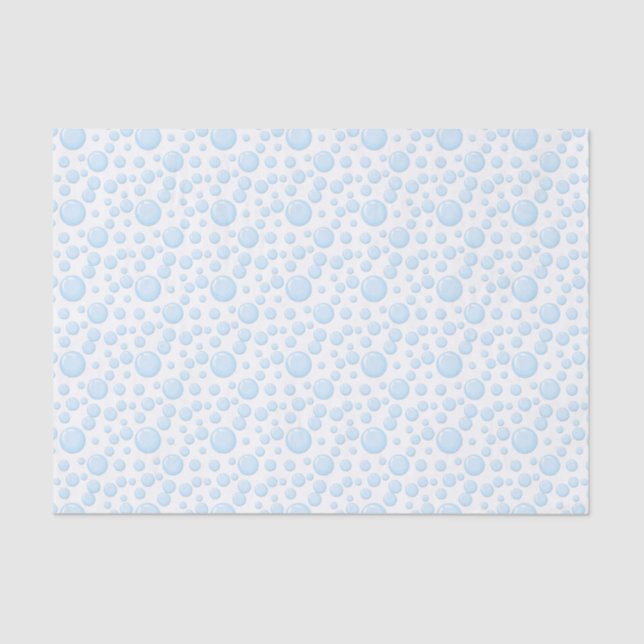 Blue Bubbles Gift Tissue Paper (Front)