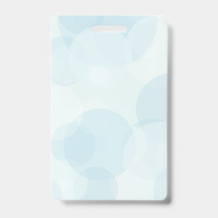Blue Bubbles ID Badge