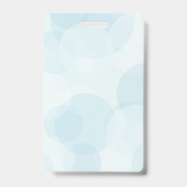 Blue Bubbles ID Badge (Front)