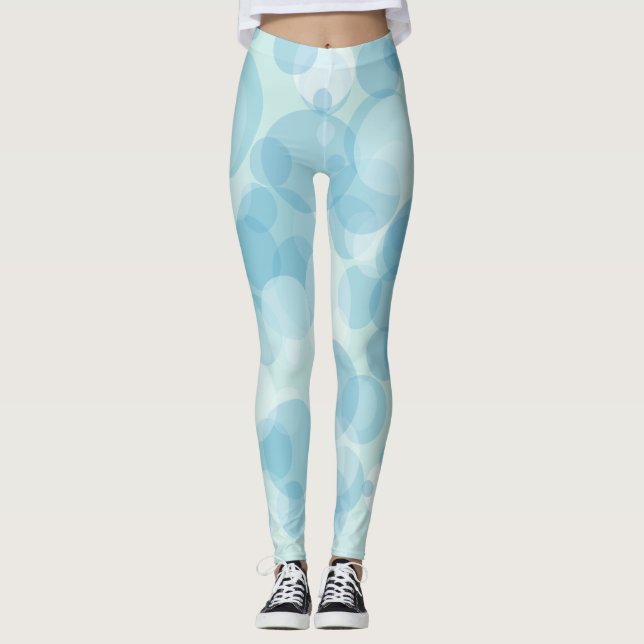 Blue Bubbles Leggings (Front)