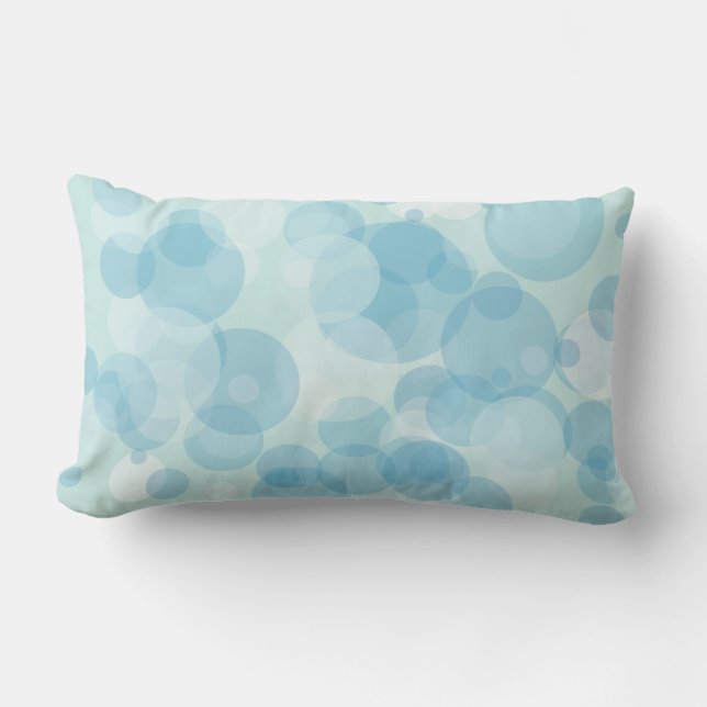 Blue Bubbles Lumbar Cushion (Front)