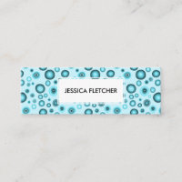 Blue Bubbles Minimalist Cool Circles Pattern