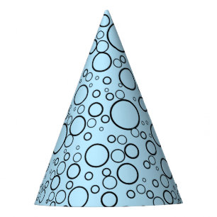Blue Bubbles Party Hat