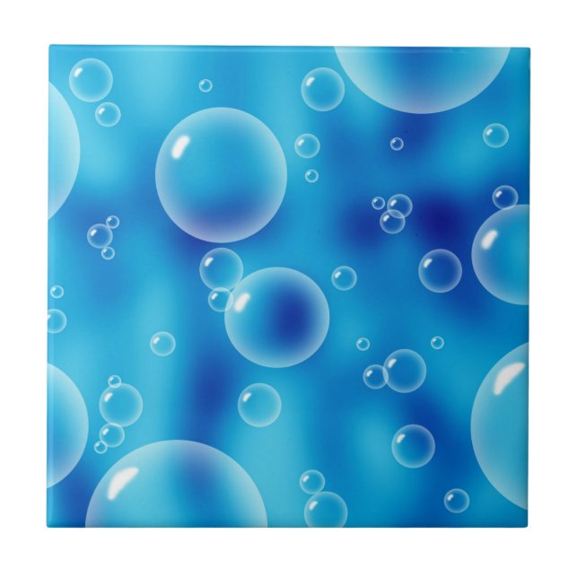 Blue Bubbles Tile (Front)