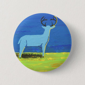 Blue Buck 6 Cm Round Badge