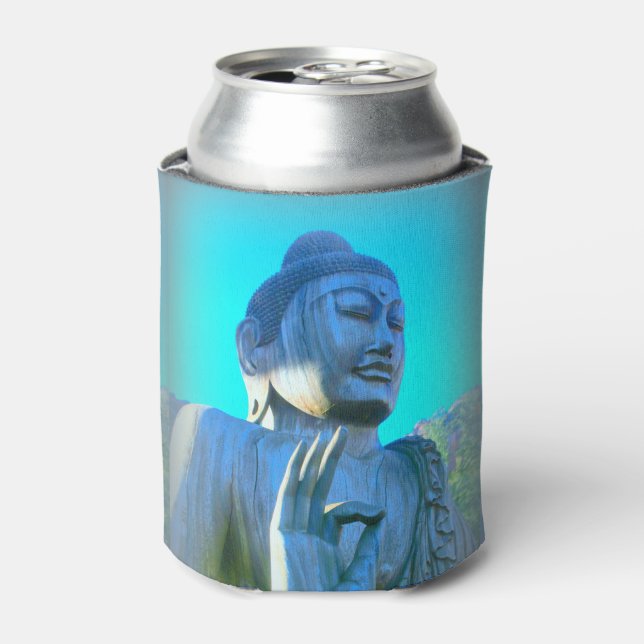 blue buddha can cooler (Can Front)