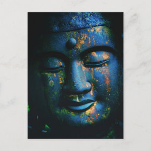 Blue Buddha Om Peace L Postcard