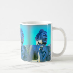 blue buddhas coffee mug