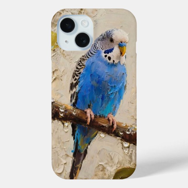 Blue Budgie Case-Mate iPhone Case (Back)