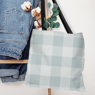 Blue Buffalo Check   Modern Farmhouse Tote Bag