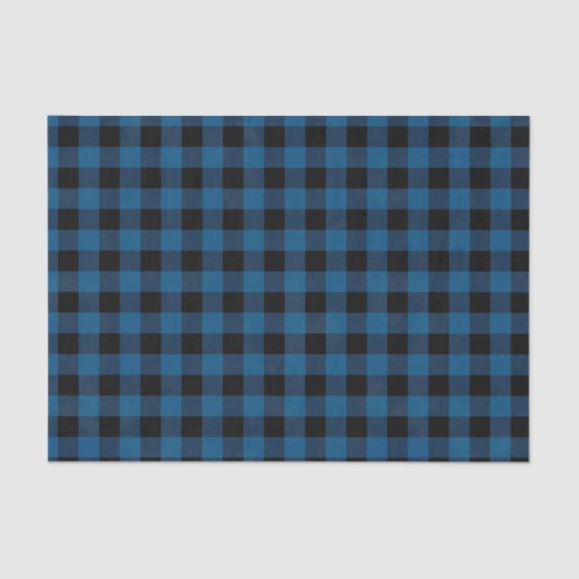 Blue Buffalo Check Tissue Paper (Front)