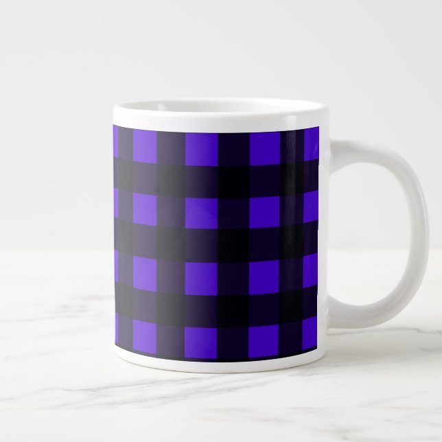 Blue Buffalo Large Plaid Coffee Mug (Right)