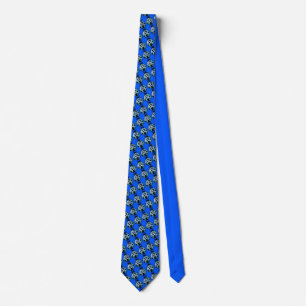 Blue bug tie