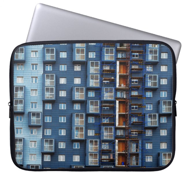 BLUE BULDINGS LAPTOP SLEEVE (Front)
