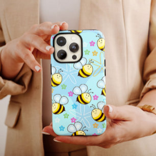 Blue Bumblebees Stars   iPhone 14 Case-Mate Case-Mate iPhone 14 Case