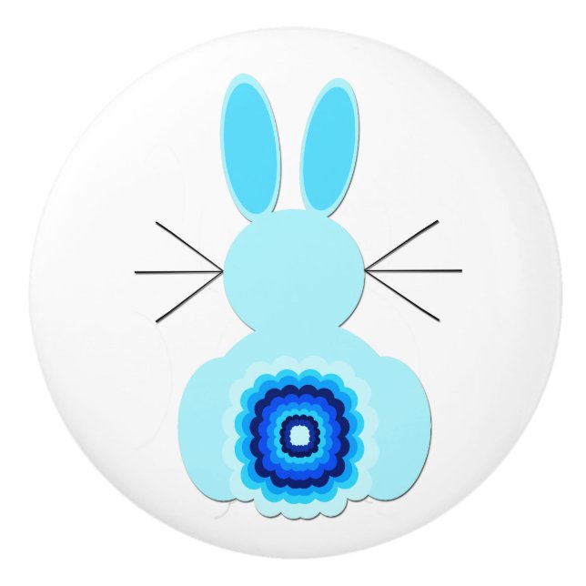 Blue Bunny Ceramic Pull (Front)