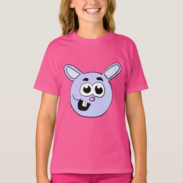 Blue Bunny Head T-Shirt (Front)