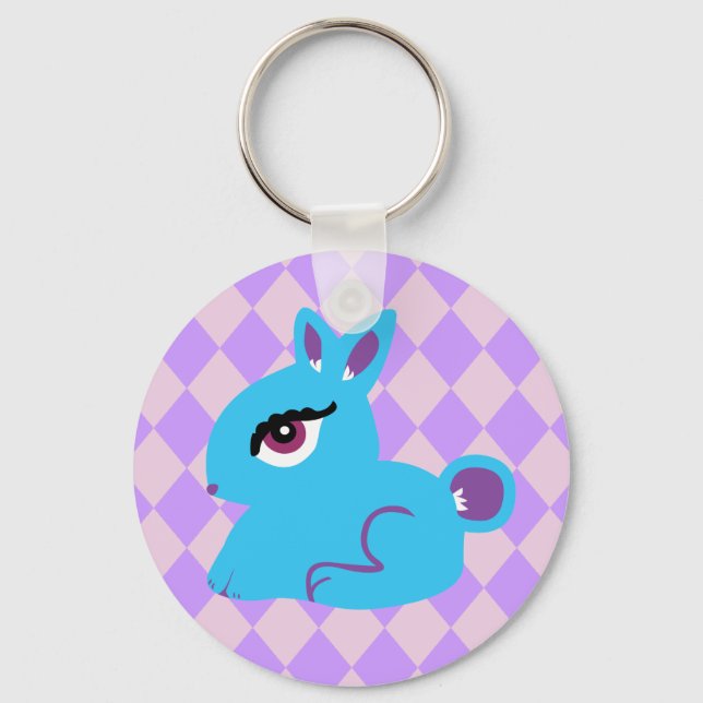 Blue Bunny Key Ring (Front)