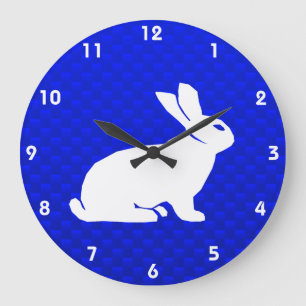 Blue Bunny Large Clock