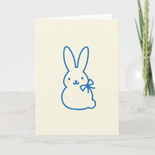 Blue Bunny Sweet Wishes Card