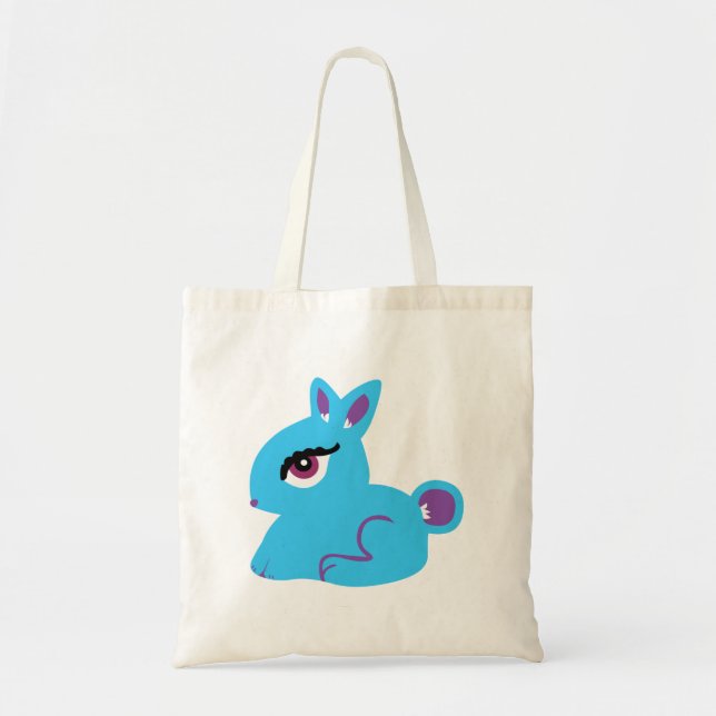 Blue Bunny Tote Bag (Front)