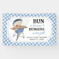 Blue Burger BBQ Baby Shower 