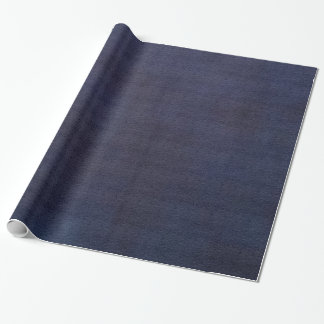 Blue Burnished Denim Look Wrapping Paper