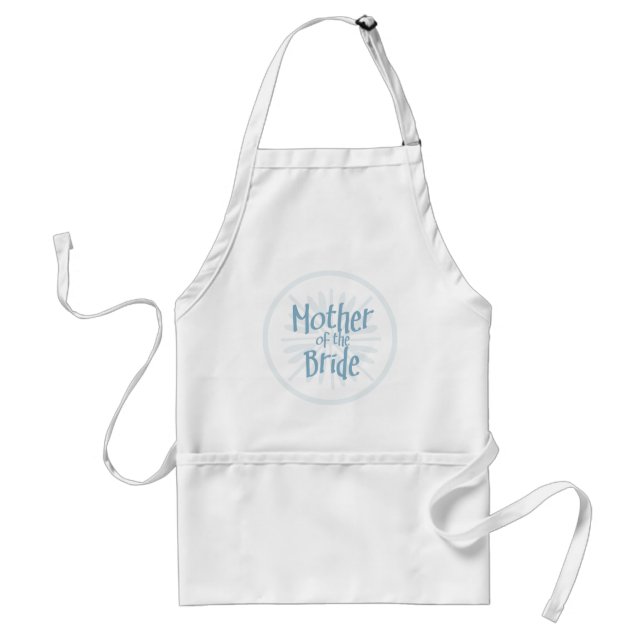 Blue Burst Mother of the Bride Standard Apron (Front)