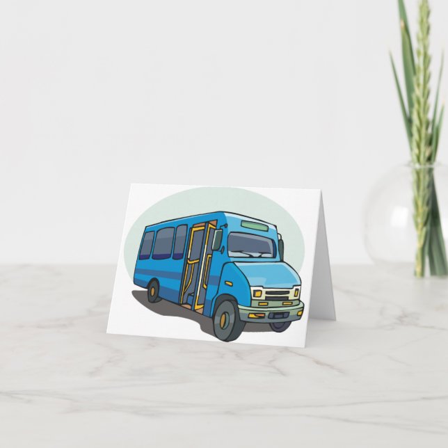 Blue Bus Note Cards (Front)