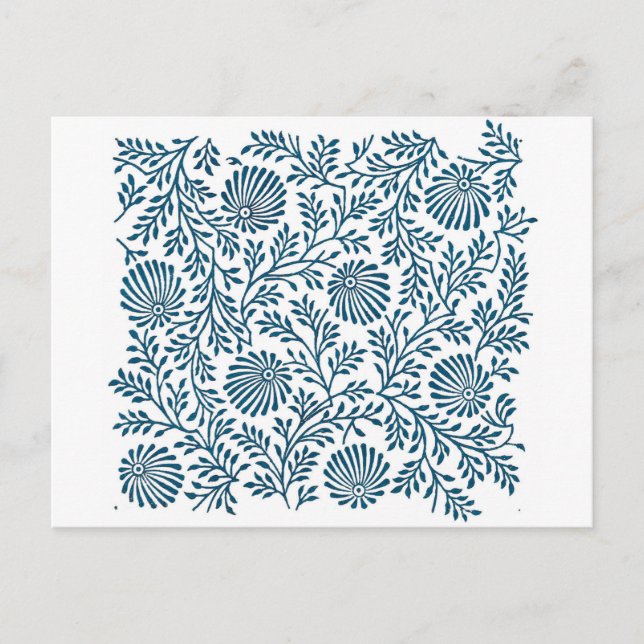 blue bush postcard (Front)