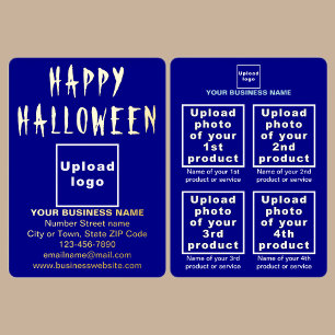 Blue Business Brand on Halloween