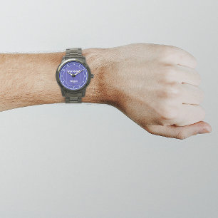 Blue Business Brand on Men's Watch
