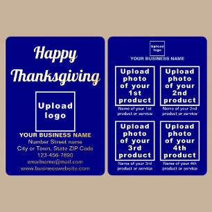 Blue Business Brand on Thanksgiving
