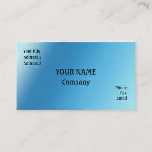 Blue Business Card