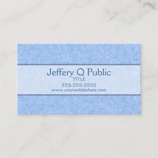 Blue Business Card (Front)
