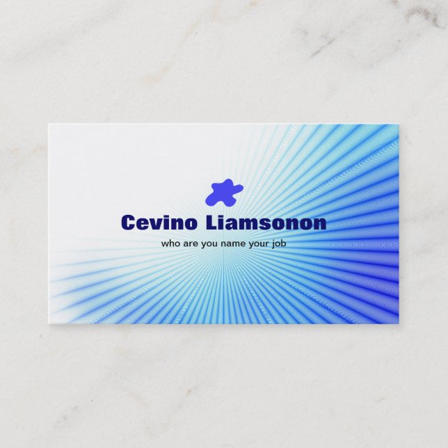 blue business card (Front)