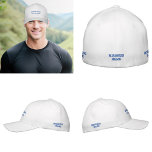 Blue Business Name Embroidered on Cap<br><div class="desc">Cap that you can customise by typing your business name. It will be embroidered on the cap. Thread colour is blue. You can include it in your promotional products, giveaway items or gifts to your customers or clients, a marketing strategy to advertise your business or to promote your brand. Customisable...</div>