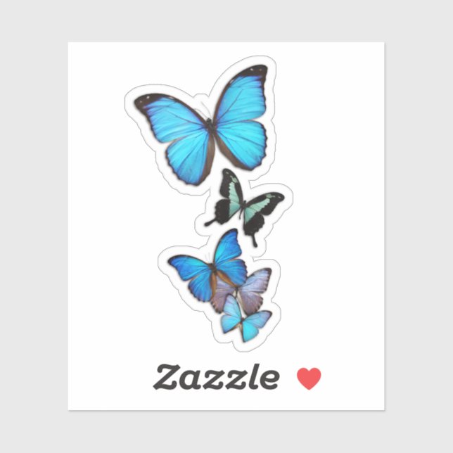 Blue Butterflies (Sheet)