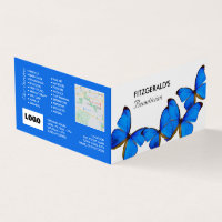 Blue Butterflies, Beautician, Loyalty Card,