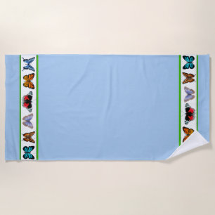 Blue Butterflies (Bridget Collection)  Beach Towel