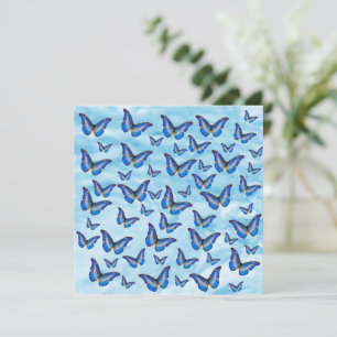 Blue Butterflies Card