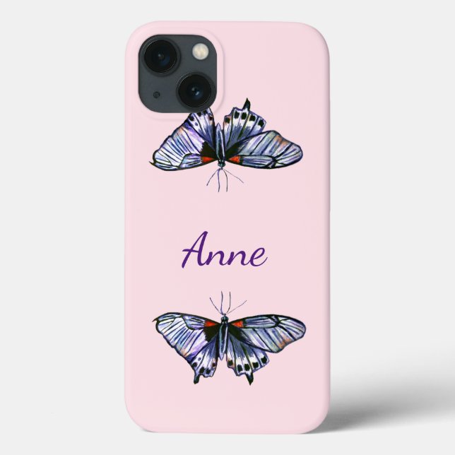 Blue butterflies Case-Mate iPhone case (Back)