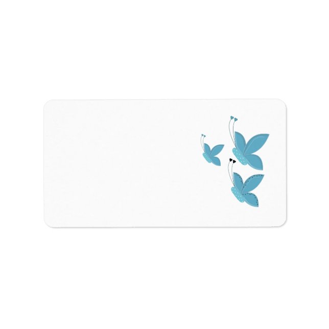 Blue Butterflies Label (Front)