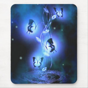Blue Butterflies Mousepad