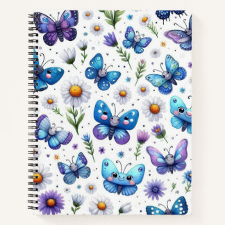 Blue Butterflies Notebook