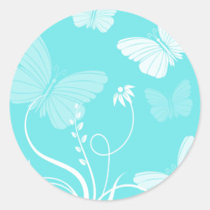 Blue butterflies sticker