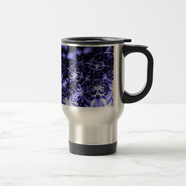 Blue Butterflies Travel Mug (Right)