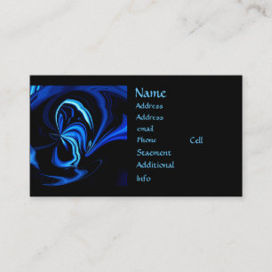 Blue Butterfly Abstract Business Cards