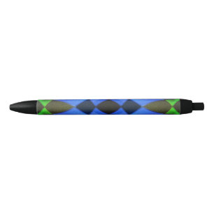 Blue Butterfly Black Ink Pen