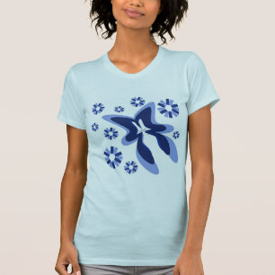 Blue Butterfly Blossoms Tee